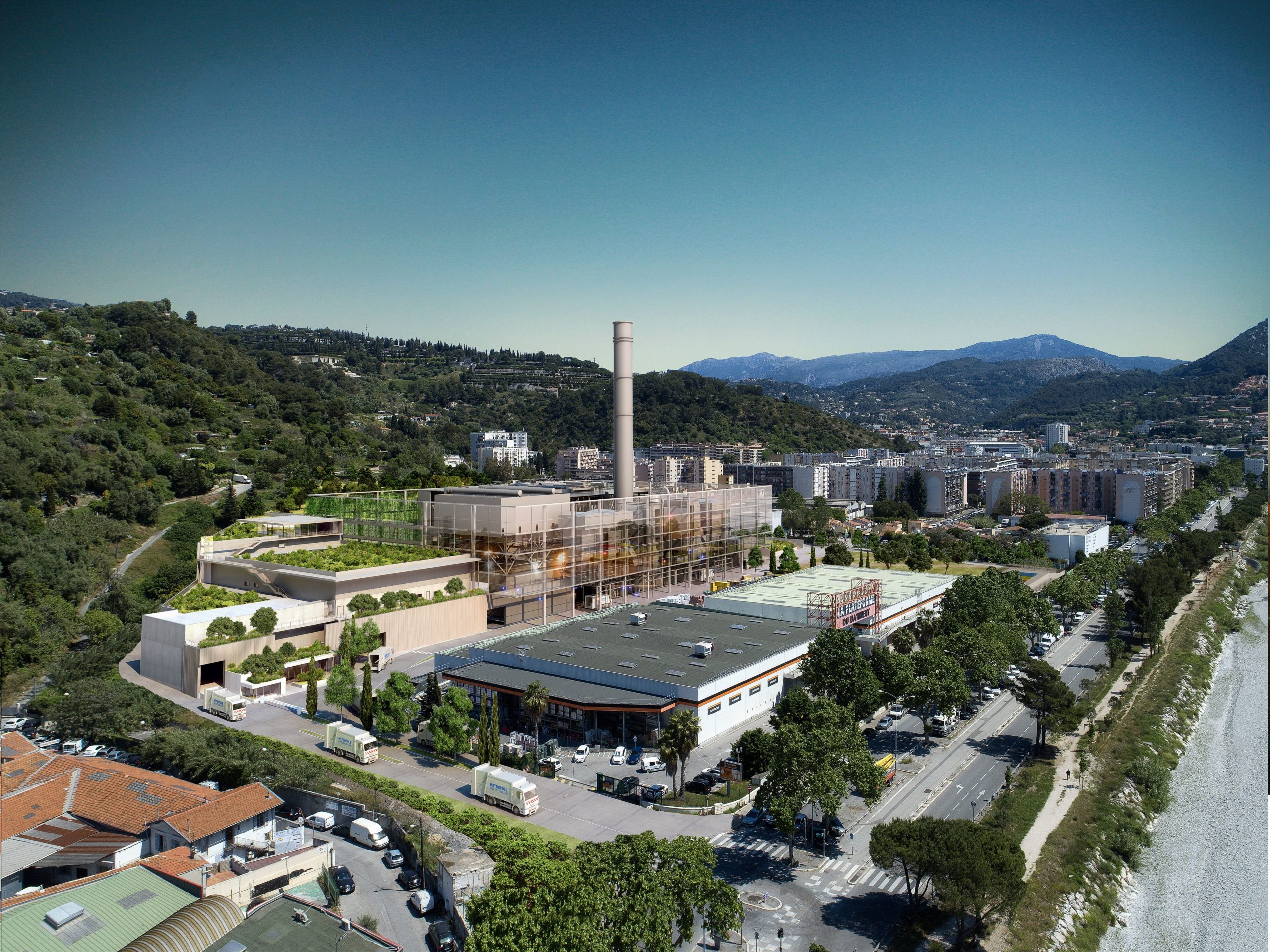 Arianeo家庭及类似垃圾能源厂翻新与回收中心创建项目丨法国尼斯丨WILMOTTE & ASSOCIÉS ARCHITECTES-1