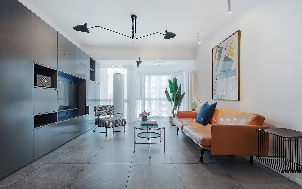 128 平北京现代家居，摩登撞色诠释辣妈生活-21