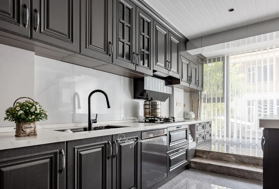 向阳苑 350㎡混搭美式风家居丨紫苹果装饰集团-56