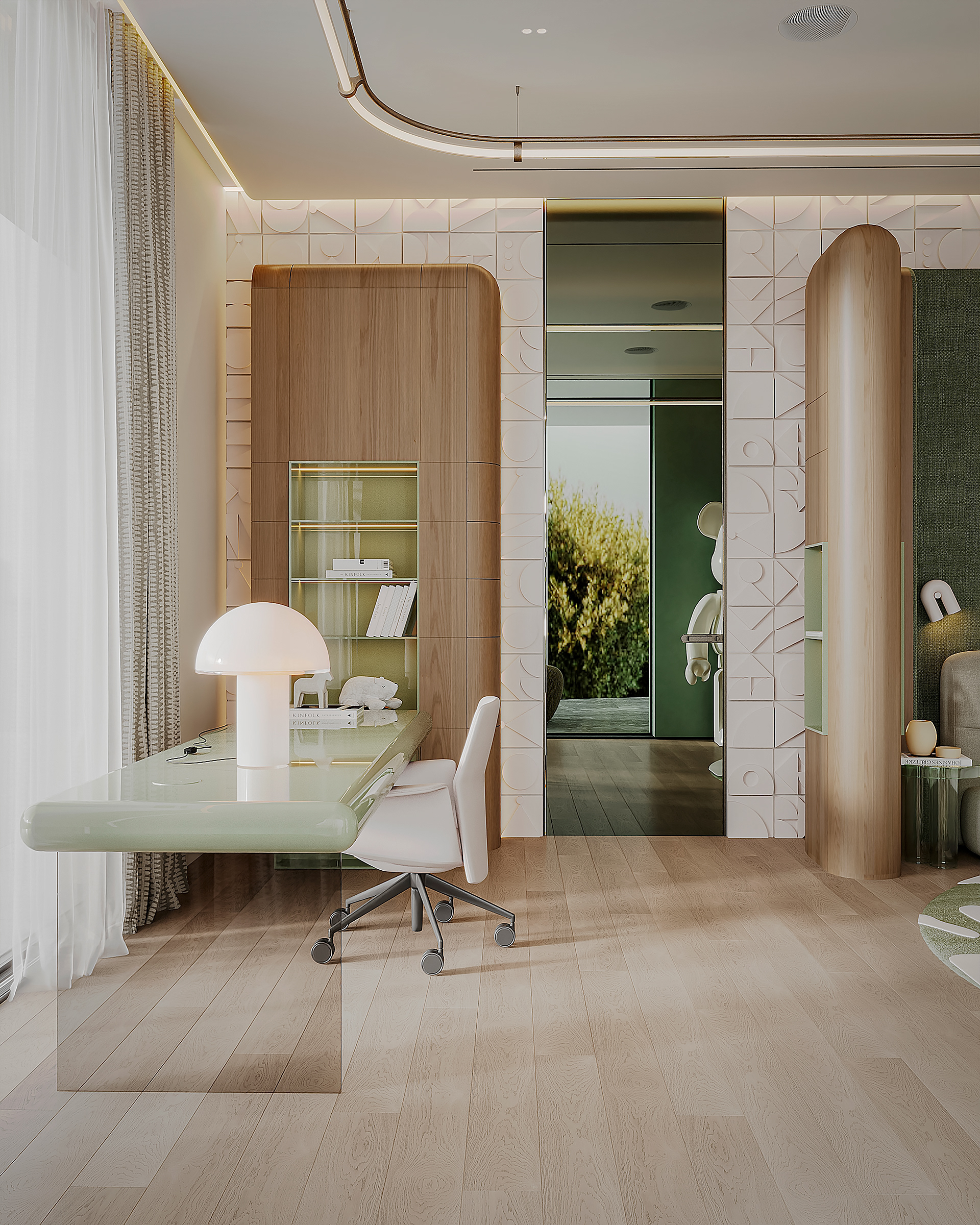 现代男孩的卧室-9