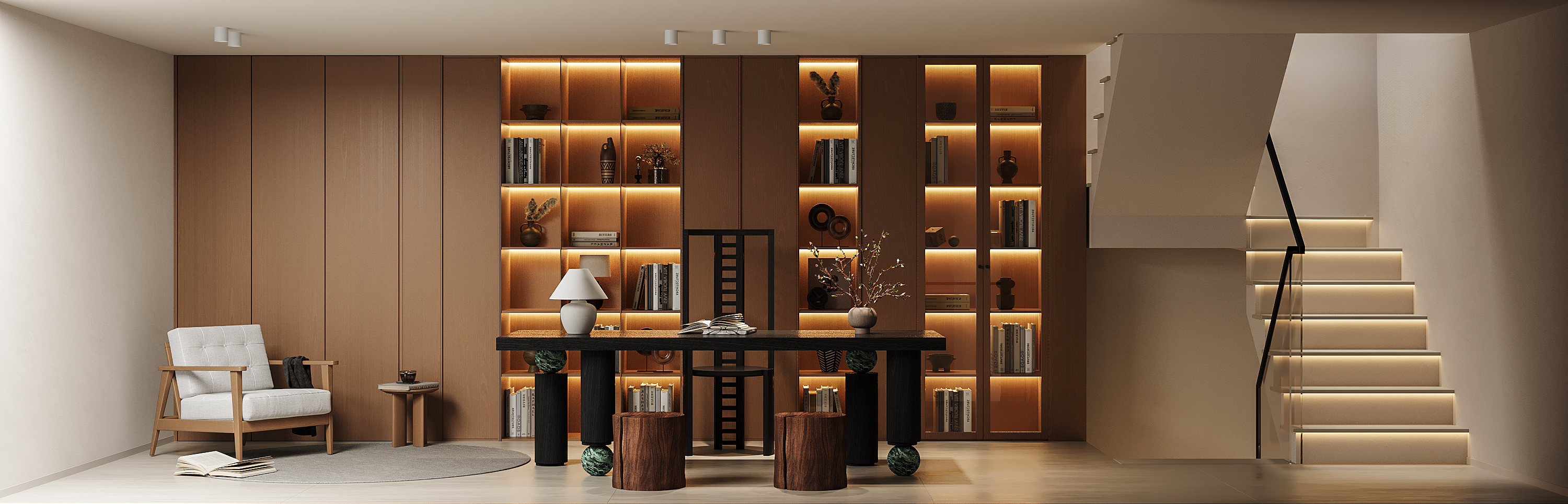 复试挑空别墅案例-1