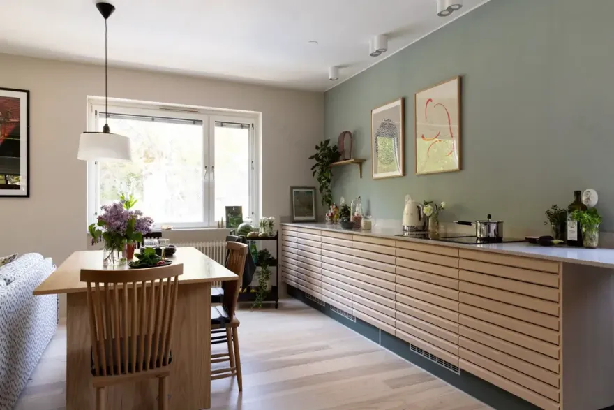 打造实用美观的客厅入口 | 瑞典家庭公寓设计-10