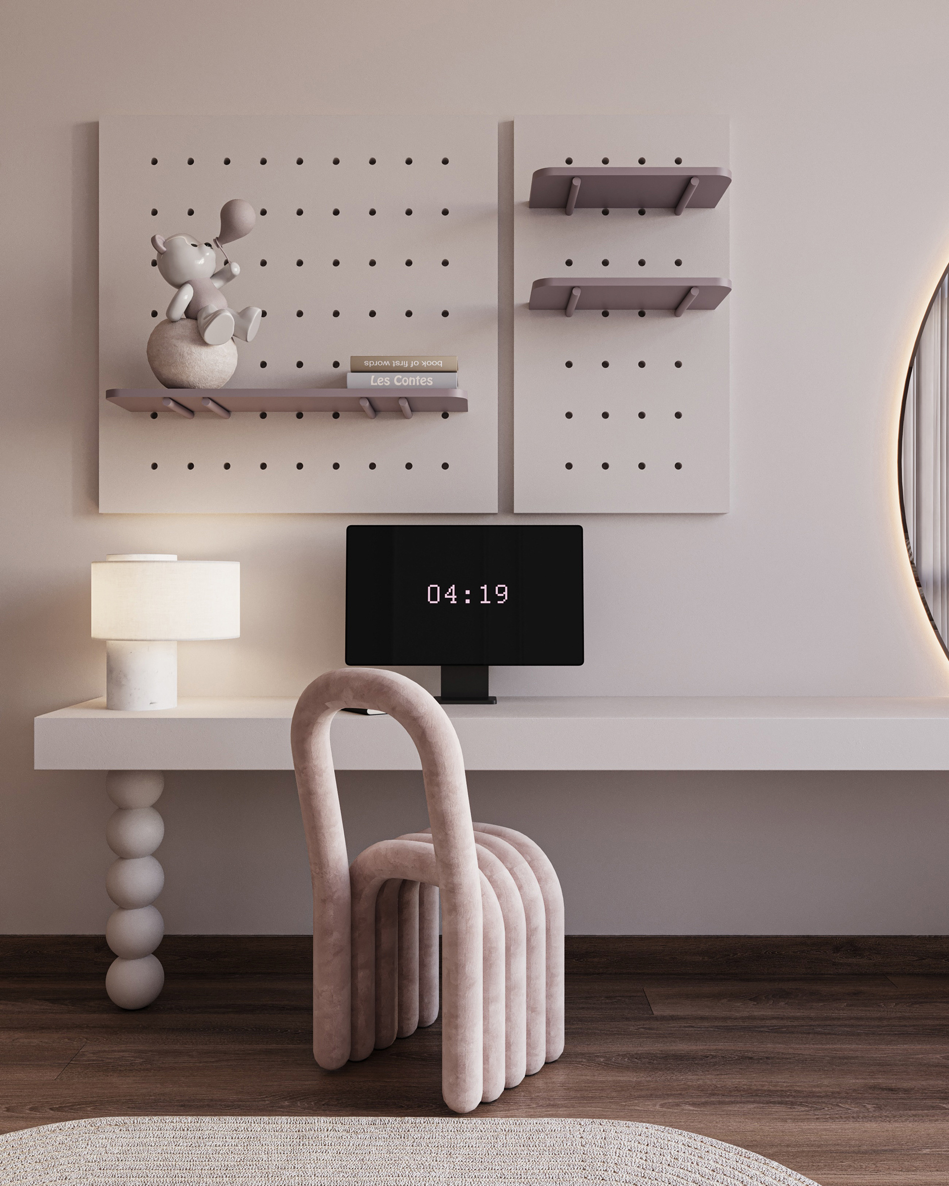 P A S T E L 女孩卧室设计丨巴林丨Huda Elturky-14