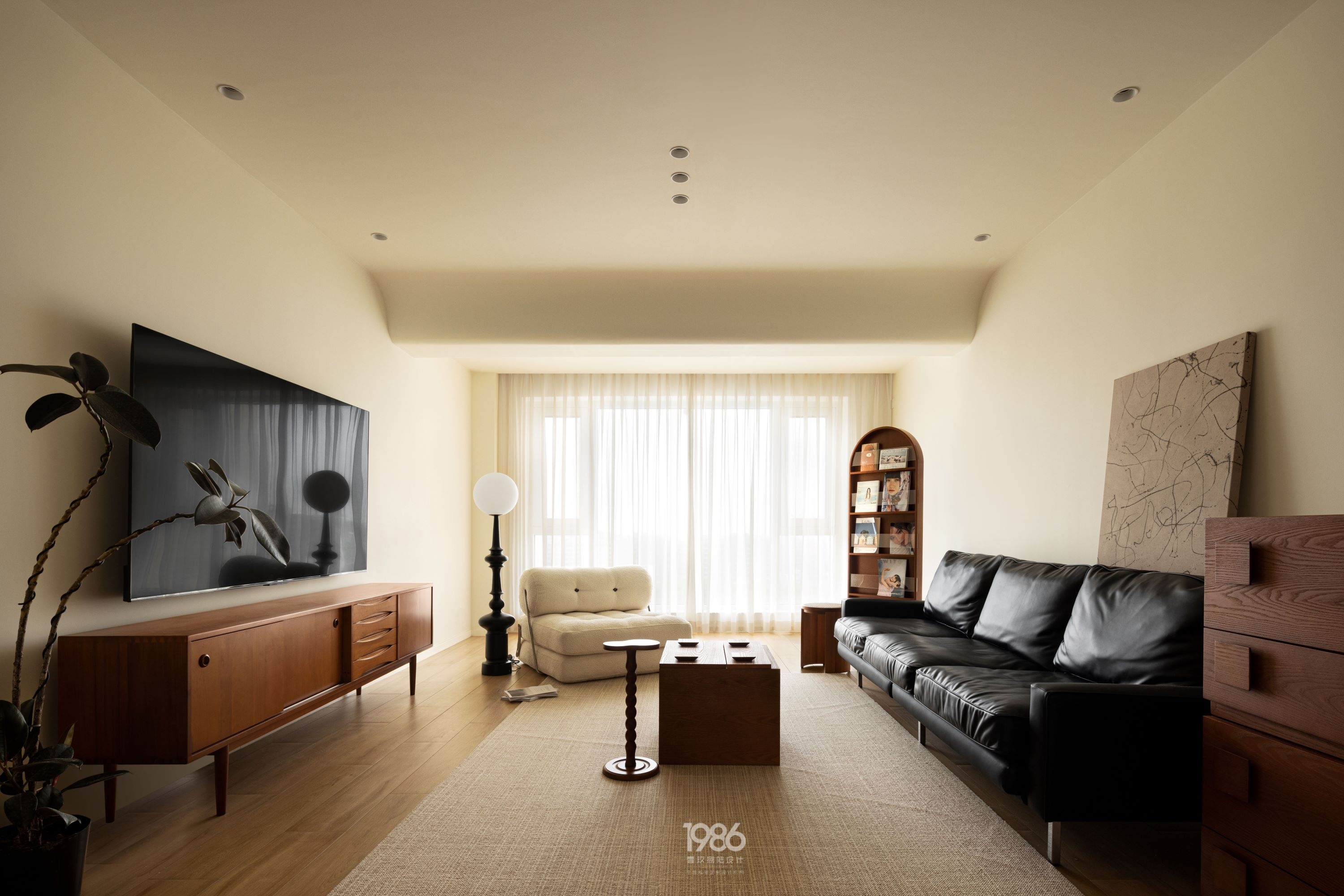 114㎡中古现代风家居设计丨中国长沙丨1986 设计-5