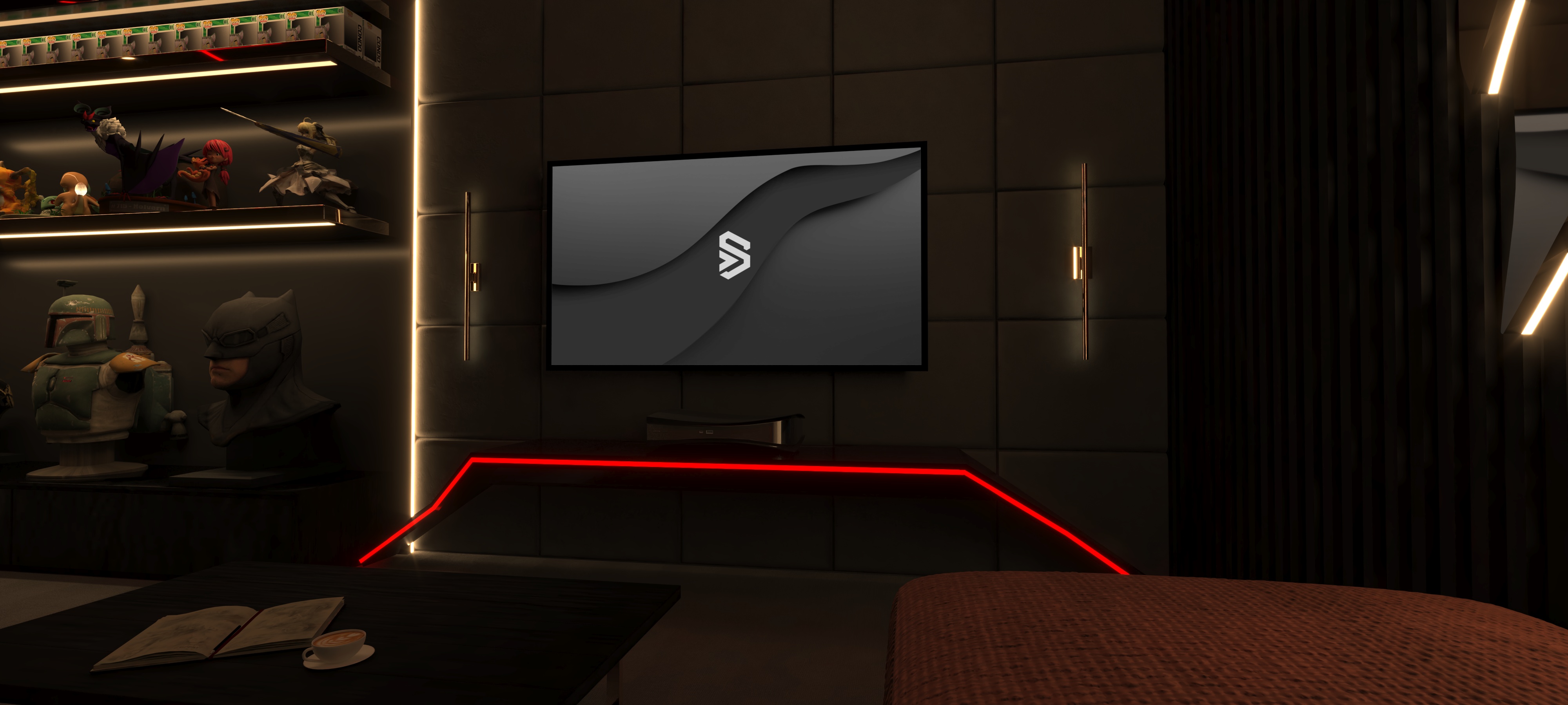 小型收藏品室设计-8