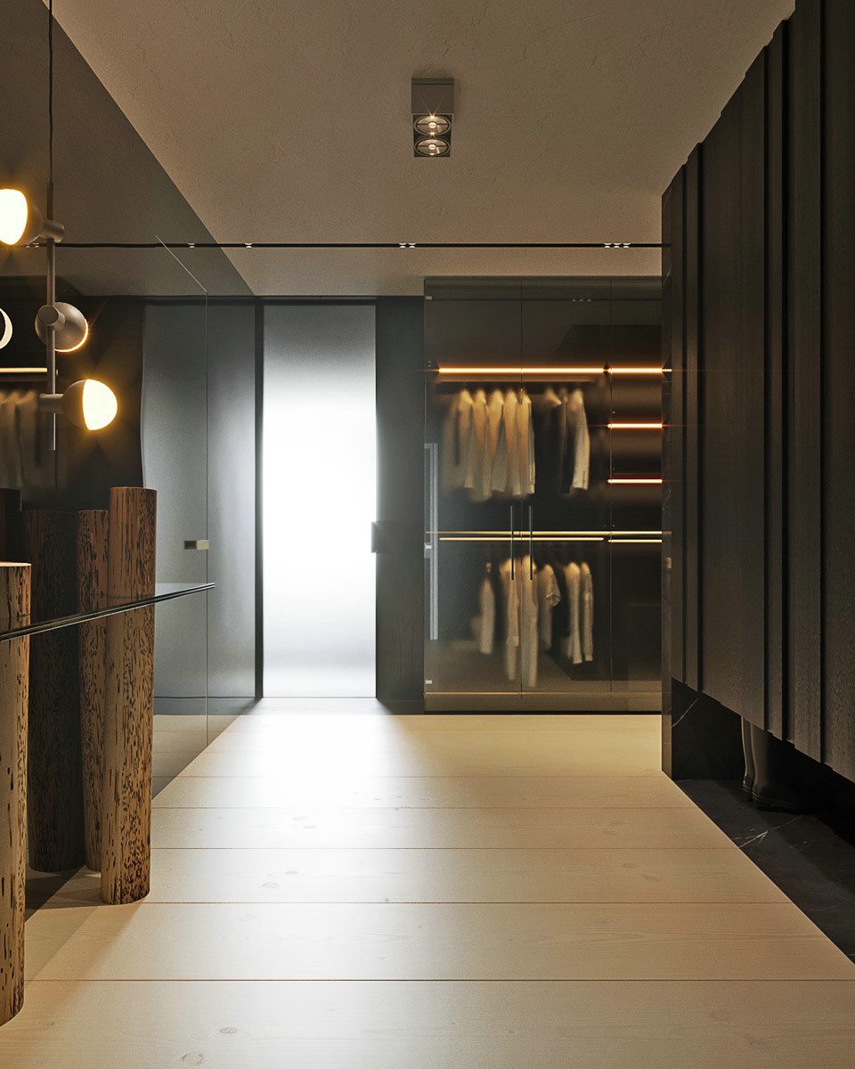 乌克兰Kyiv铜色公寓设计-7