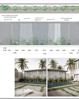 villa landscape shop drawing