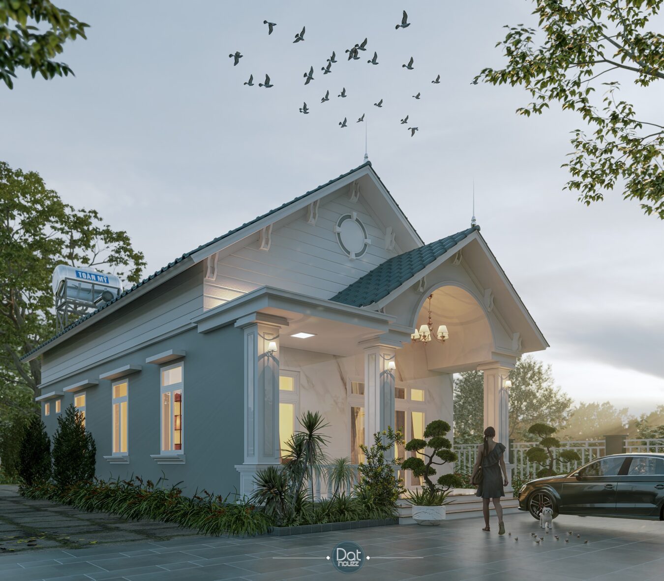 免费的SketchUp房屋外部模型丨DatHouzz-5