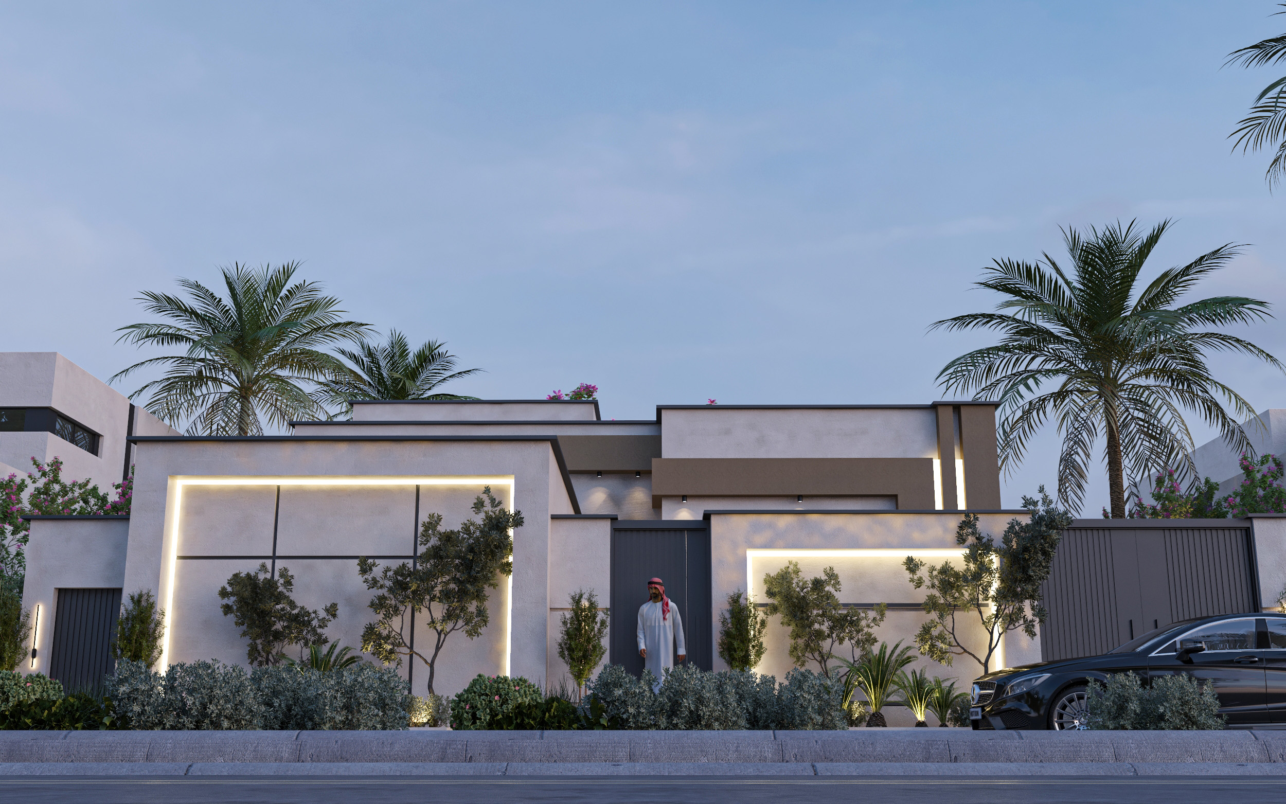 Modern Residential Facade in Mecca-9