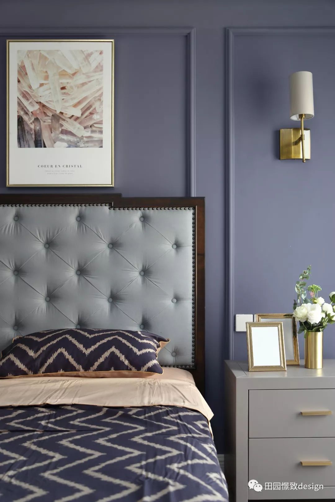 莫奈《鸢尾》的浪漫演绎——德阳香江华府 130 平米空间设计-45