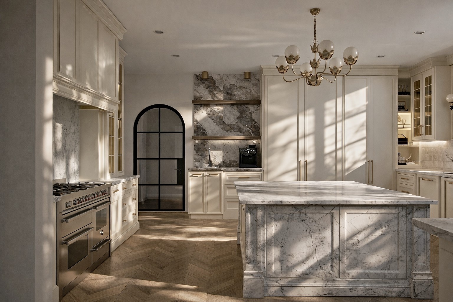 Modern Luxury Dining & Kitchen Interior Visualization-2