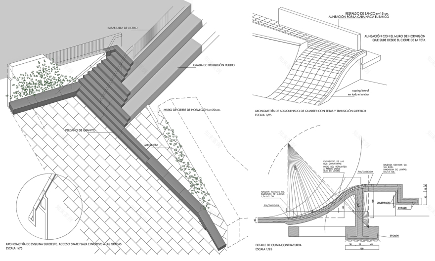 Carballo 滑板公园 · 融入城市的街头运动空间-25