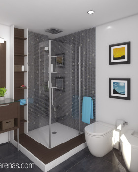 卧室,浴室,厨房装修渲染项目丨西班牙马拉加