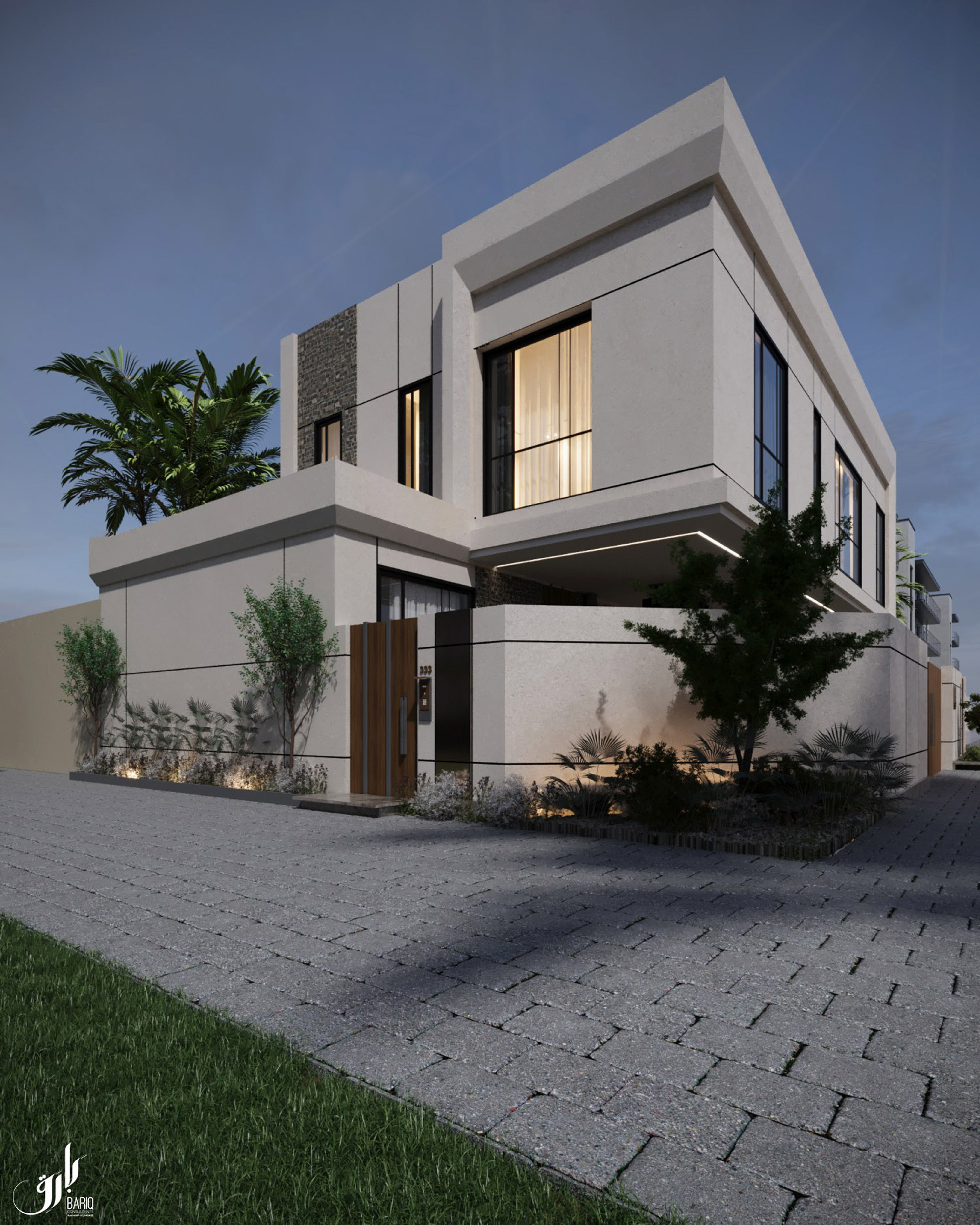 KSA 别墅项目外观施工图丨Bariq Consultants-15