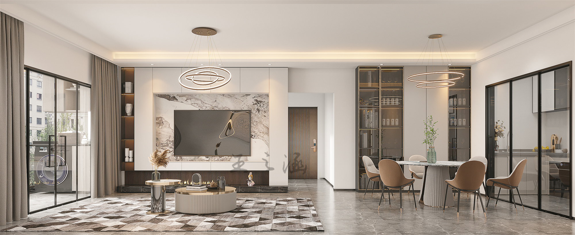 现代轻奢高颜值空间设计-4