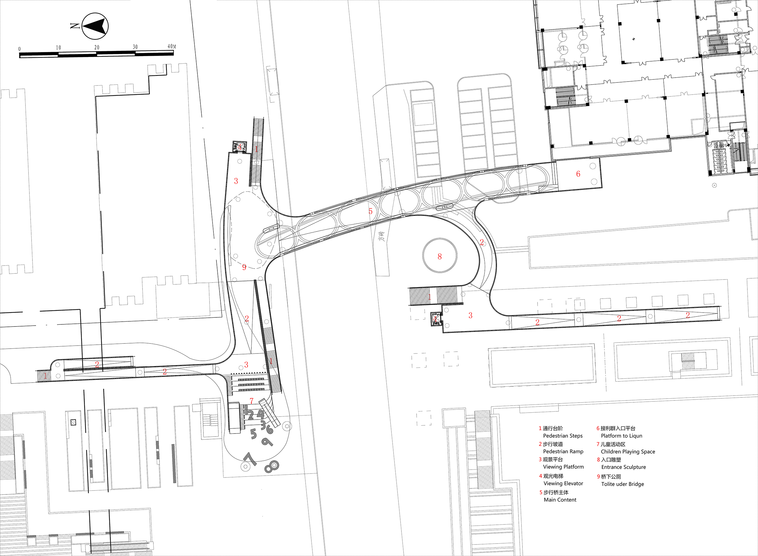 澳门路廊桥 | 多元自由的城市景观桥梁-27