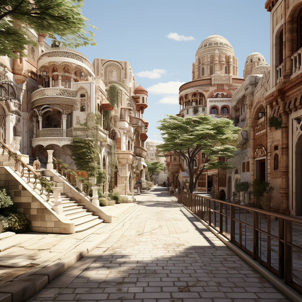 Colorful Cityscapes | Mediterranean Scene-13