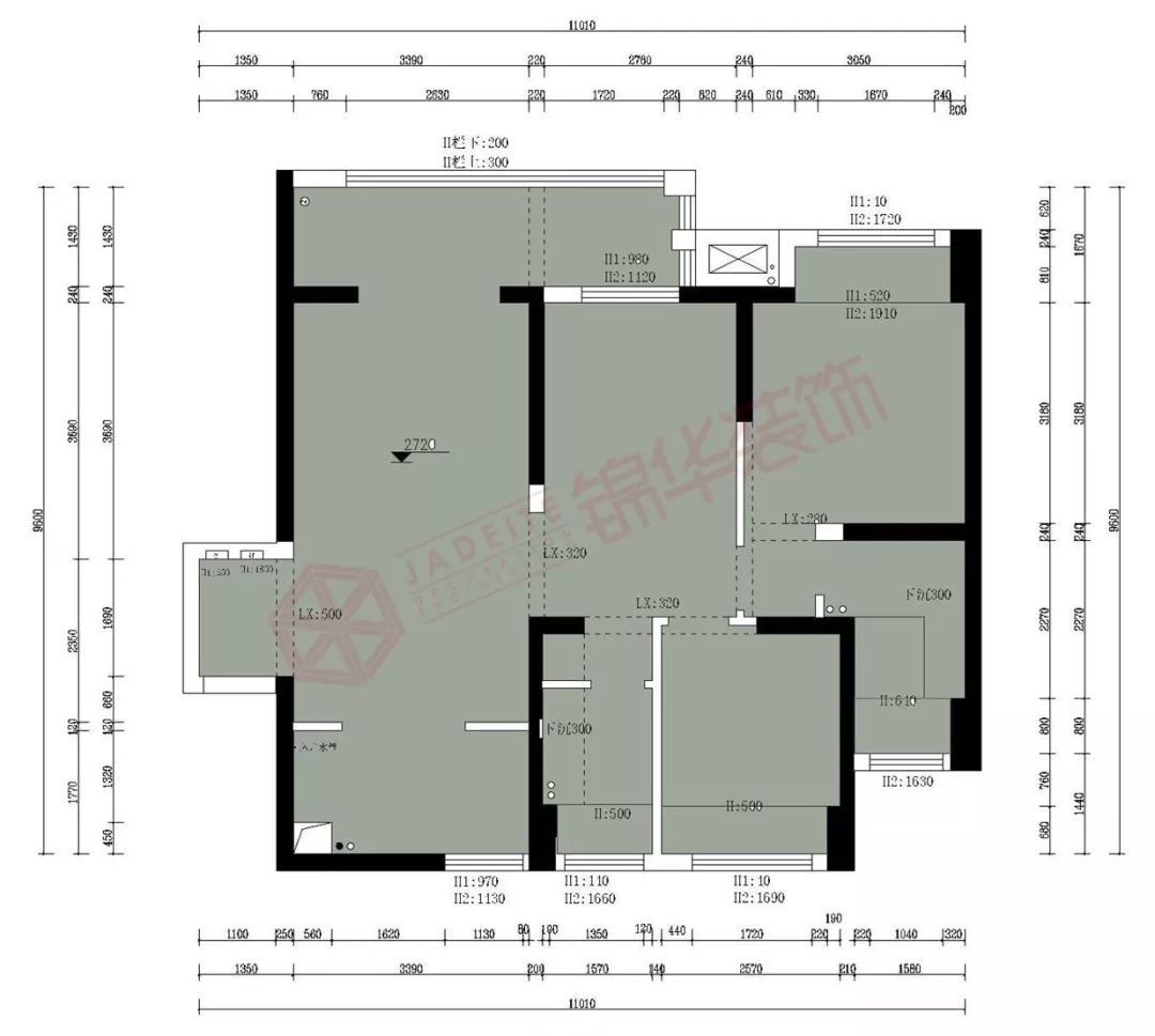 锦华解锡楼 | 华润江南府户型解析,双阳台三房朝南-38