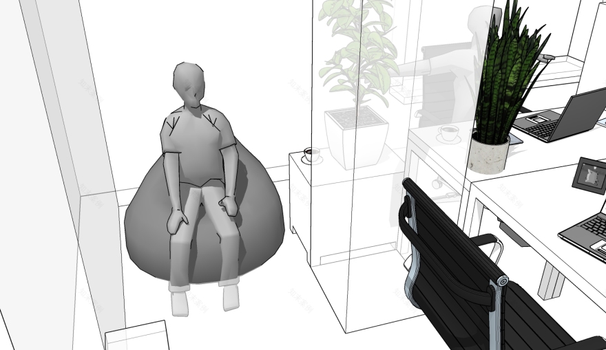 小程序员办公室设计-9