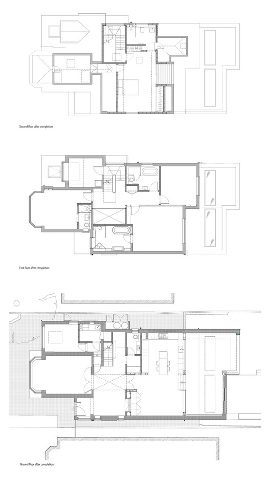 伦敦北区爱德华式住宅重建，打造宽敞明亮共享空间-25