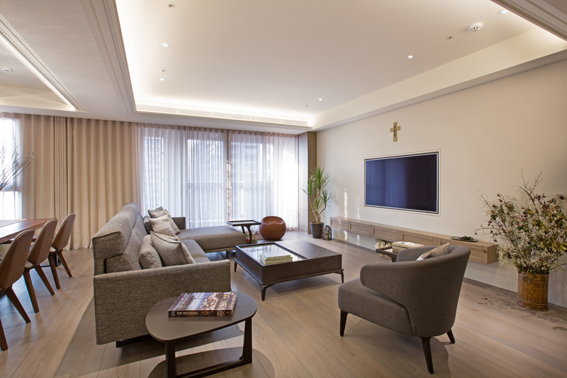 美式乡村与现代简约的混搭华贵大宅-1