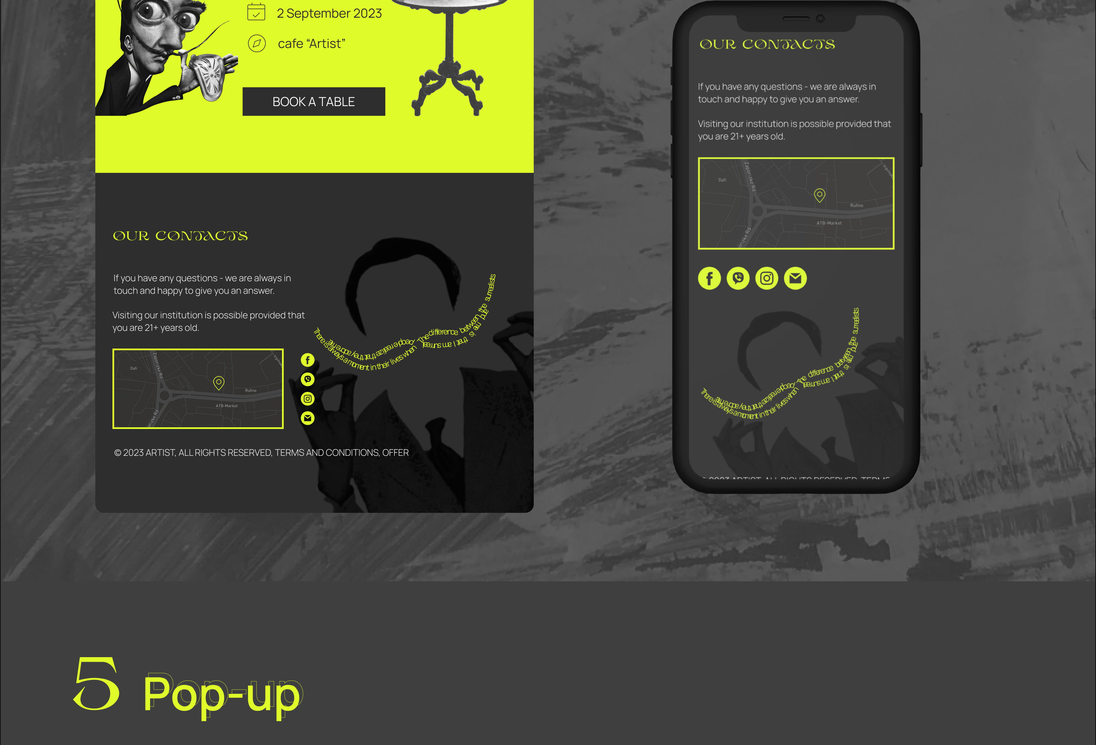 Art Evening Salvador Dali 登陆页面-11