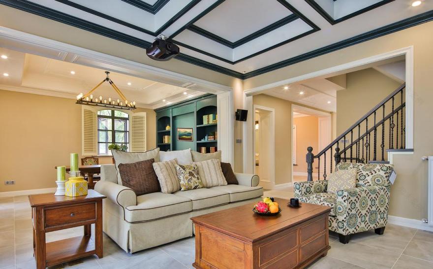 中海御景美式乡村风格室内设计-1