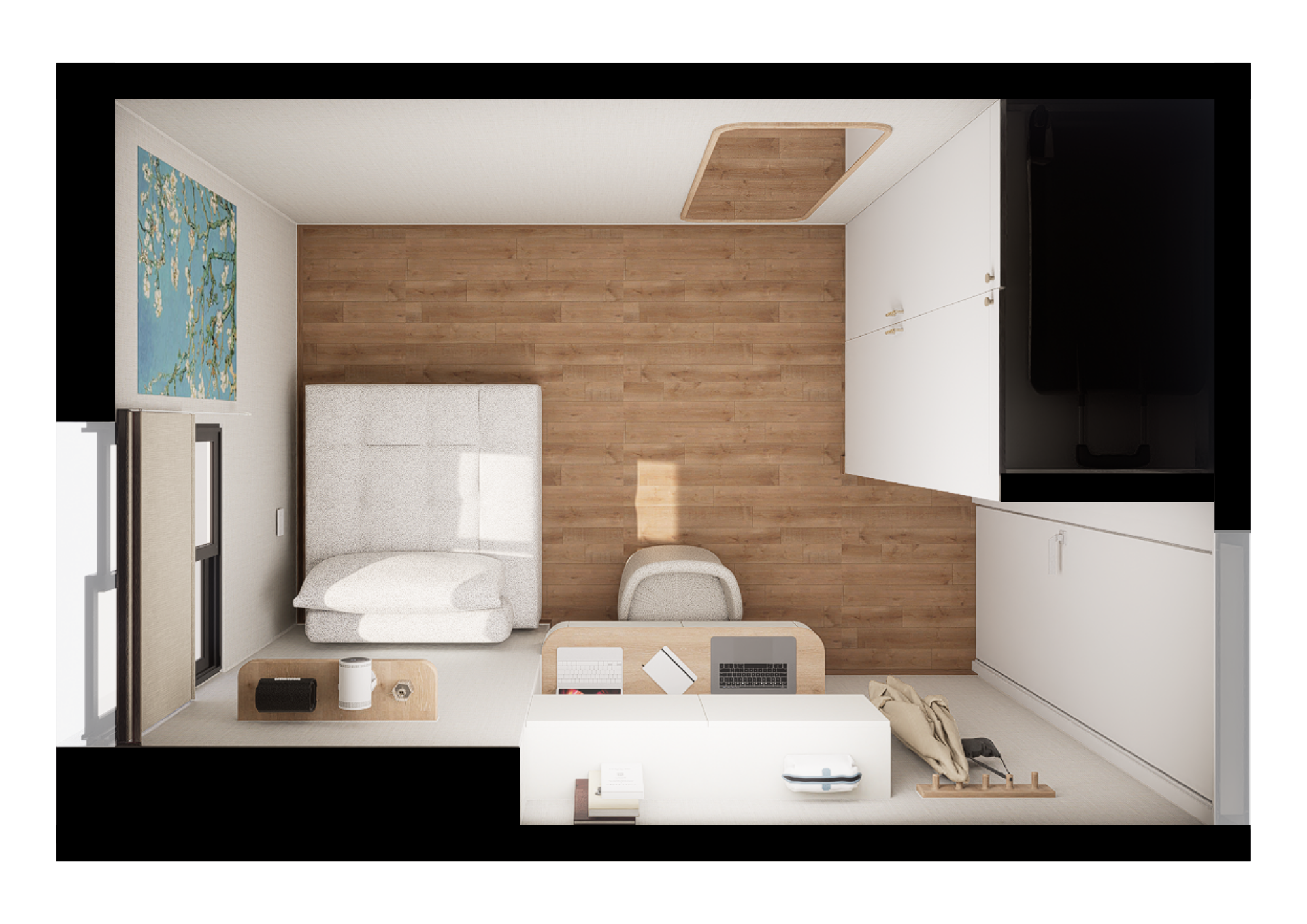 ESTUDIO,DORMITORIO SECUNDARIO 项目丨Arq. Anahí Huallipe-11