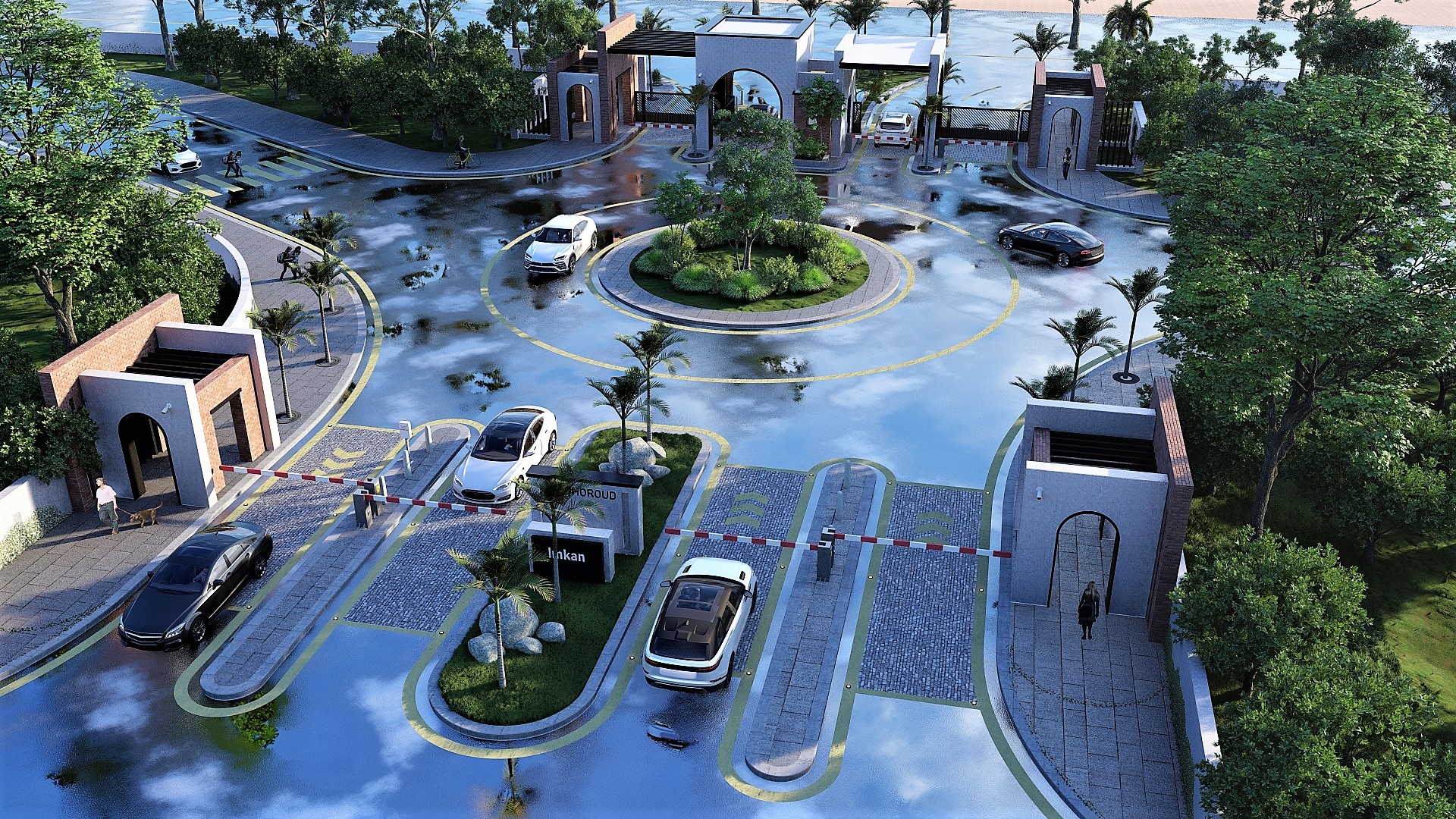 Al Ghoroud Compound Gate + landscape-0