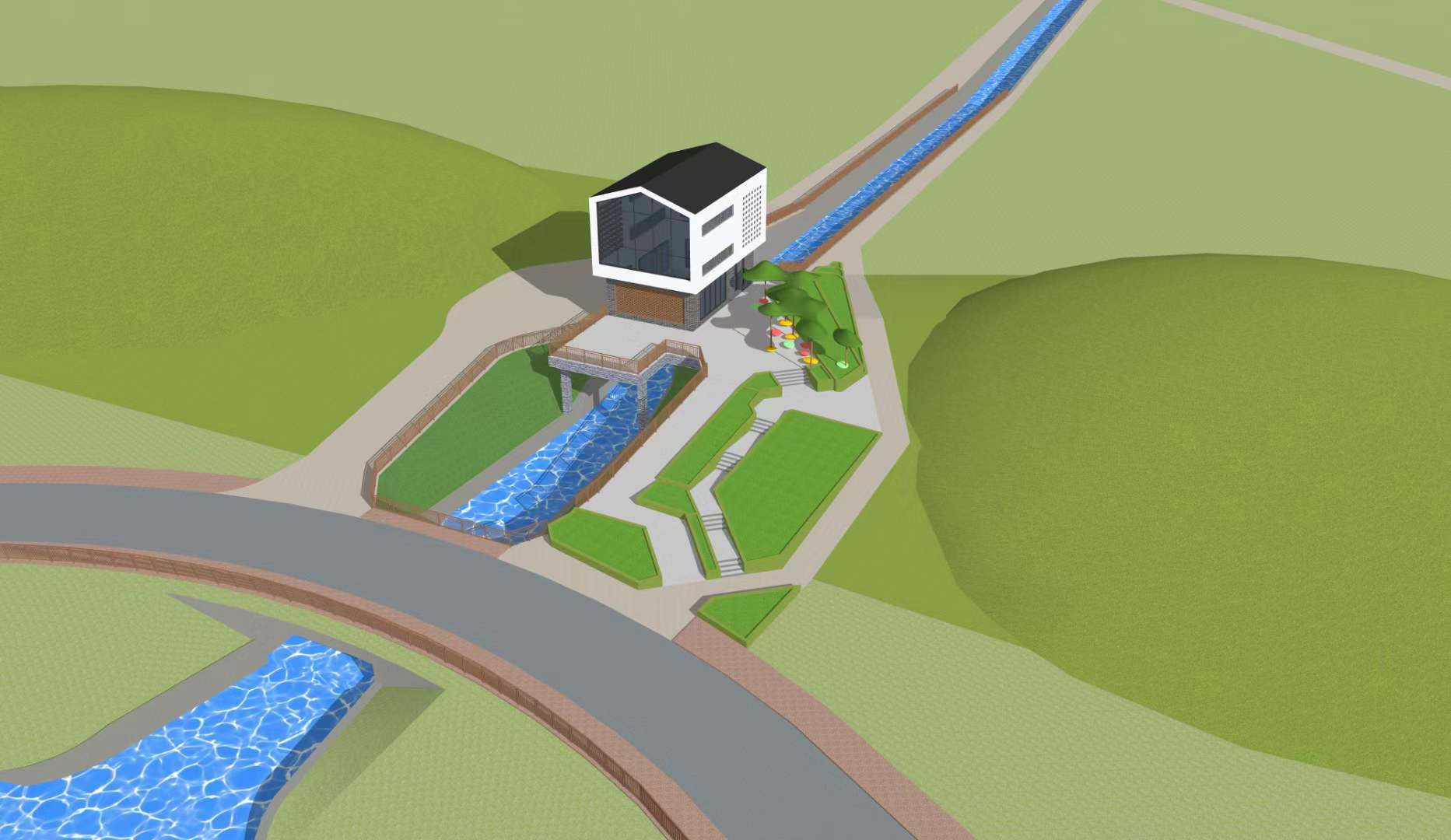 小小的排站 室外建筑-4