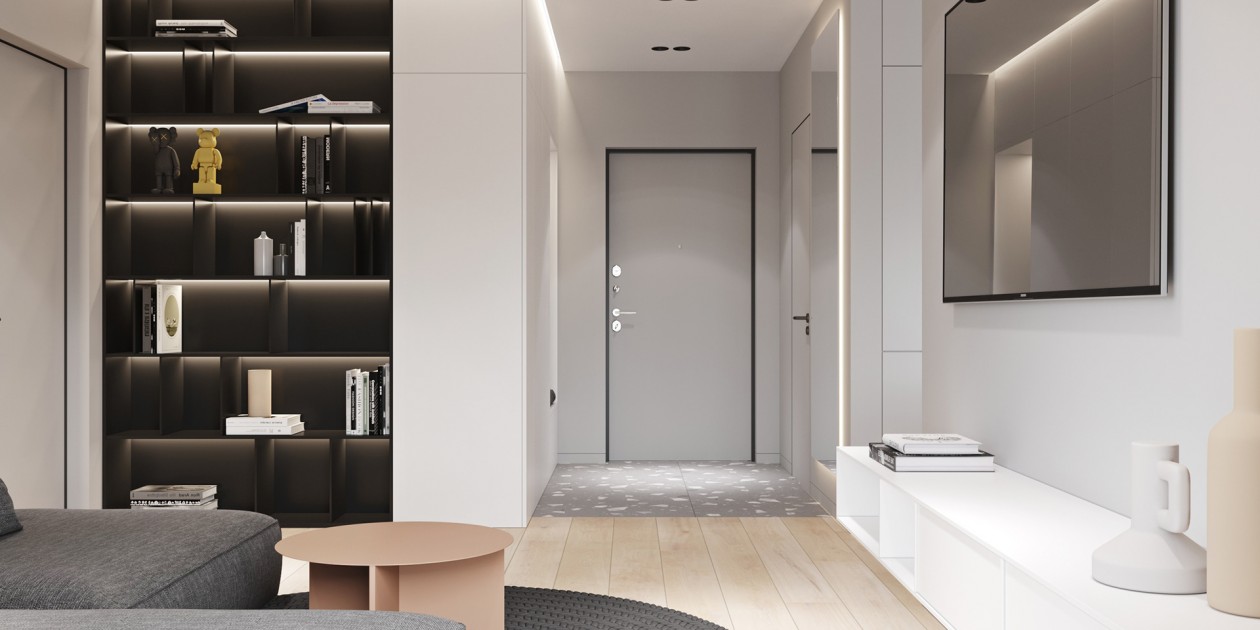 65平 简约白色系空间设计！-0