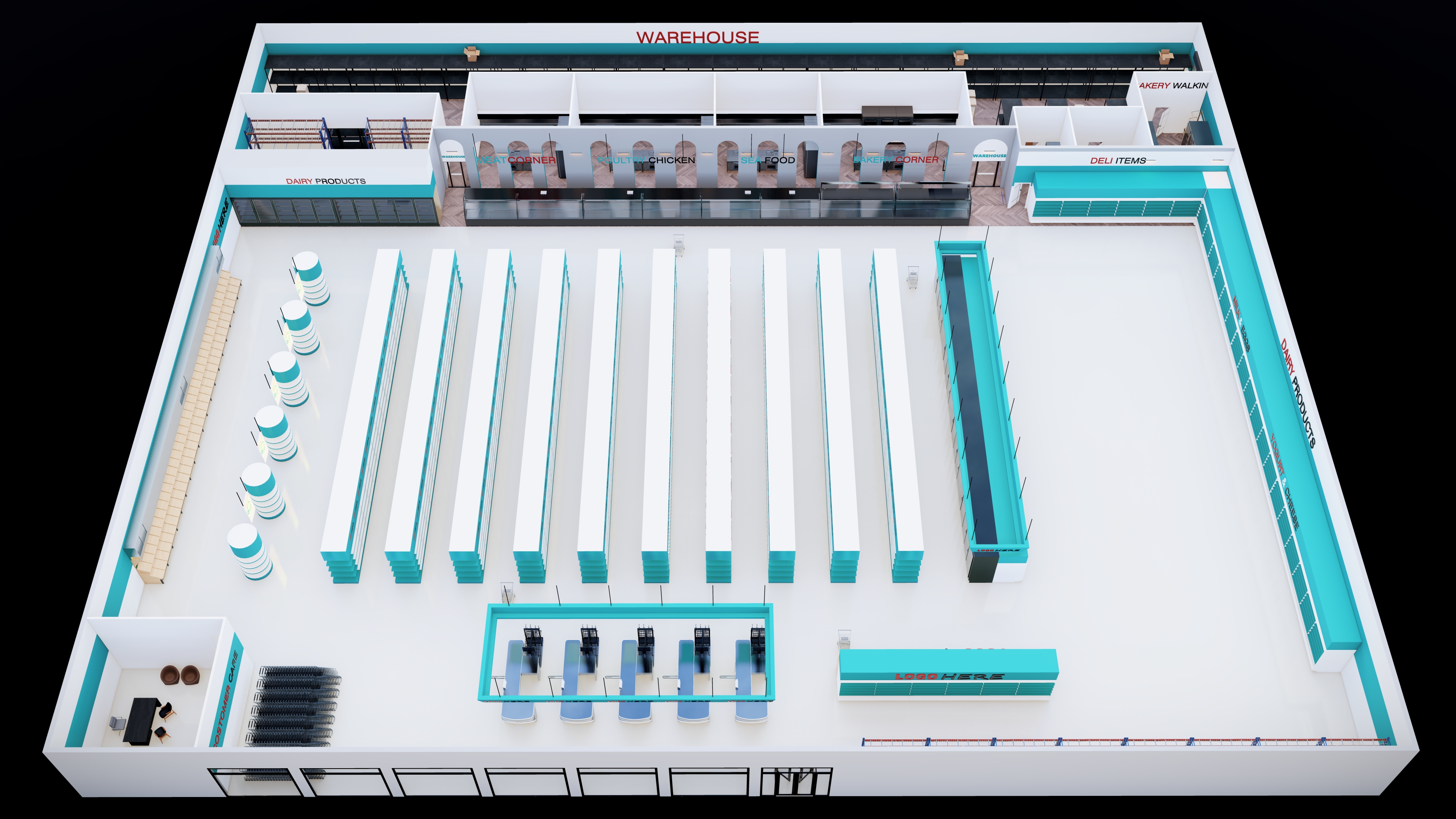 DIY store or super market design-1