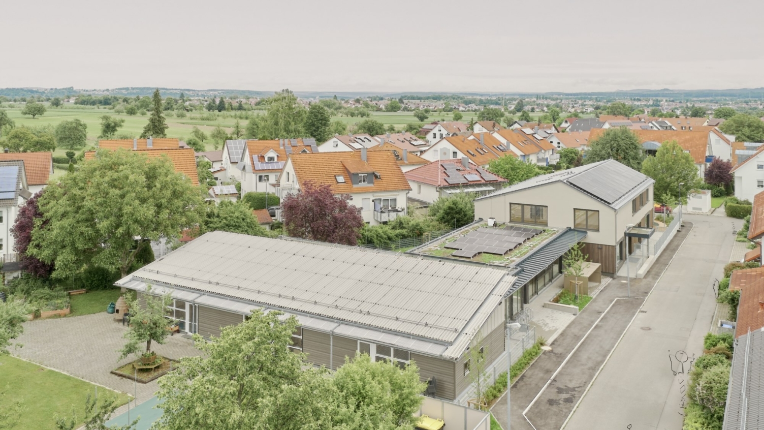 幼儿园扩建项目（符合DGNB标准的木结构建筑）丨德国-0