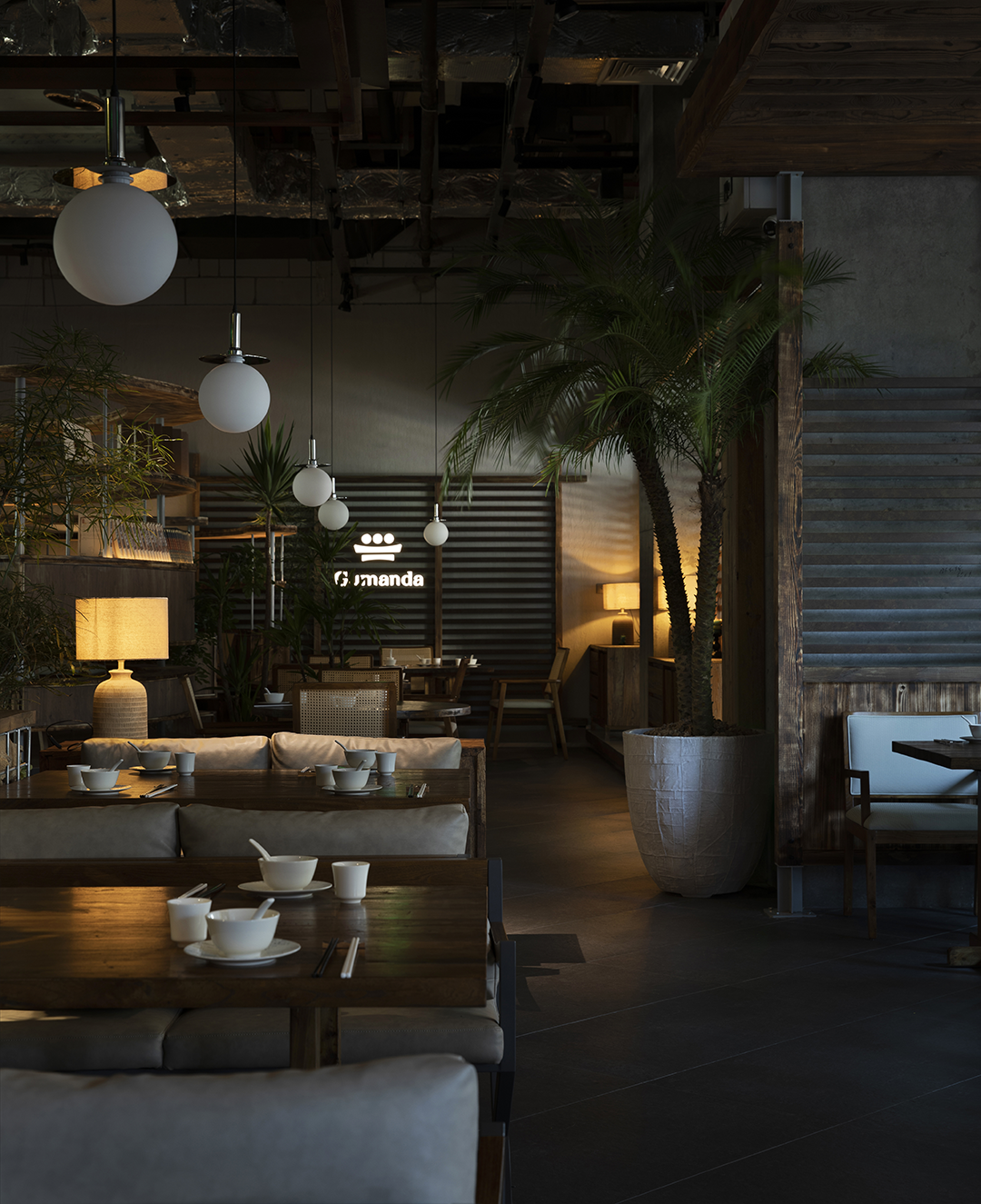 厦门Gumanda咕曼嗒·蔬食料理丨中国厦门丨泉州结禾设计机构-14