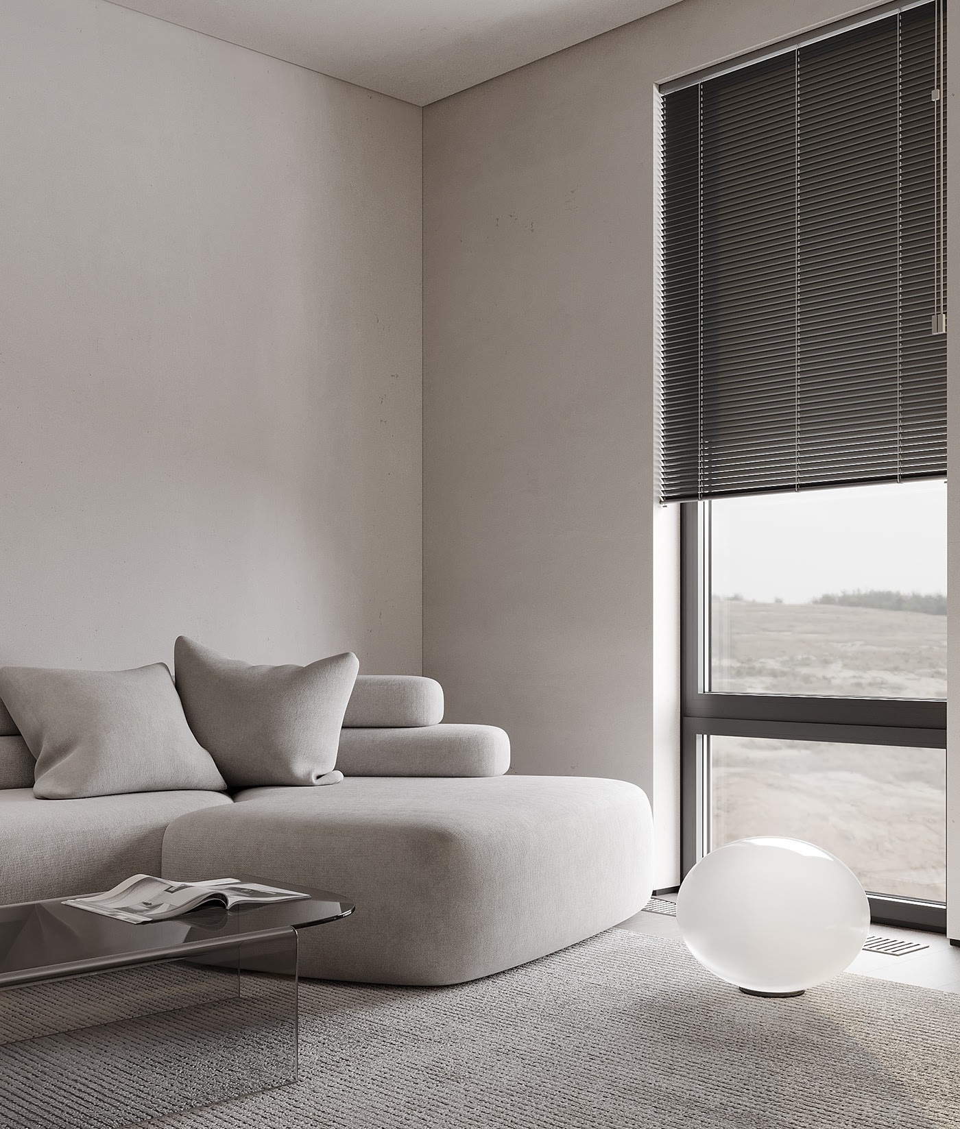 高级灰色系小空间公寓设计 超精致！-4