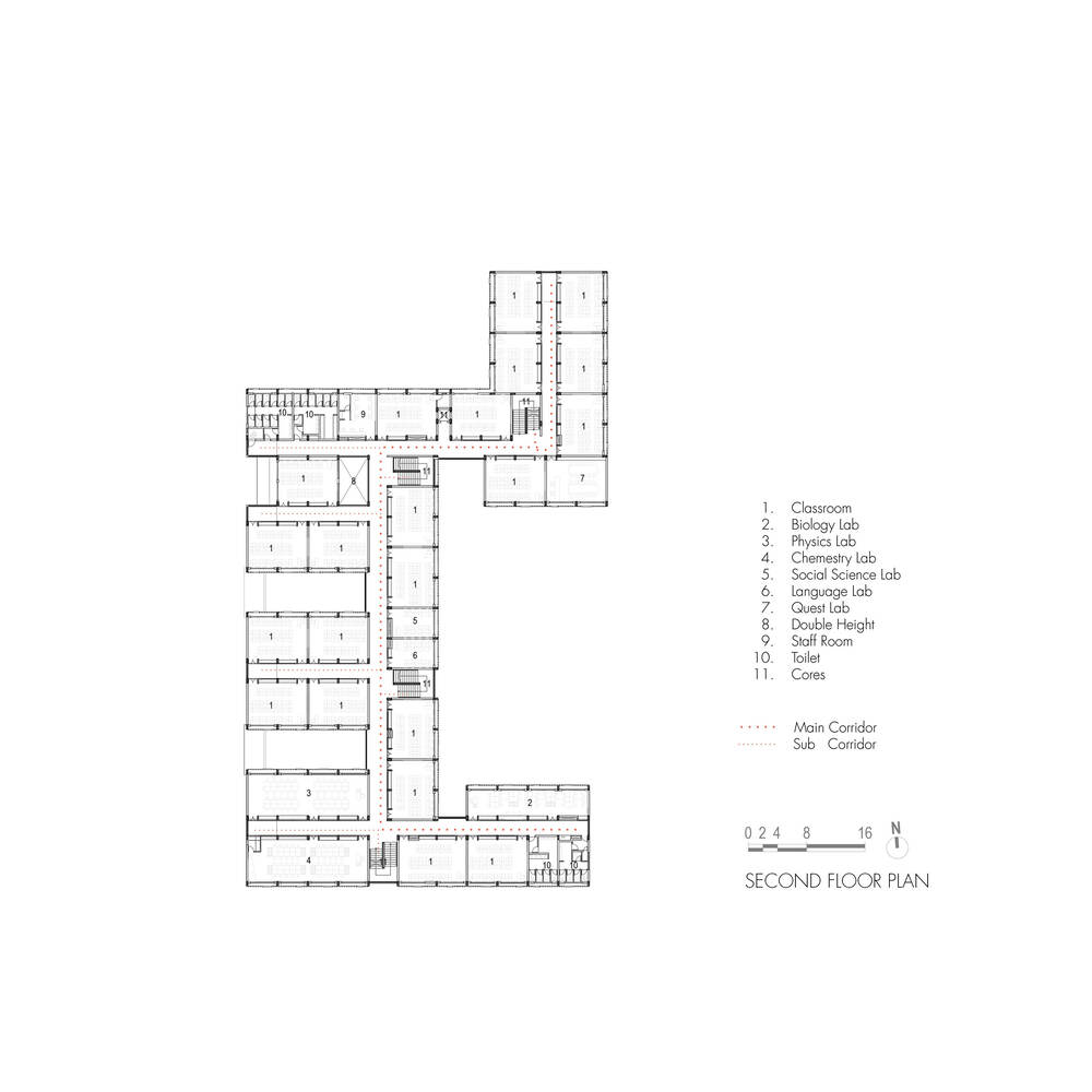 印度马哈里希 Vidya Mandir 学校丨印度金奈丨KSM 建筑事务所-47