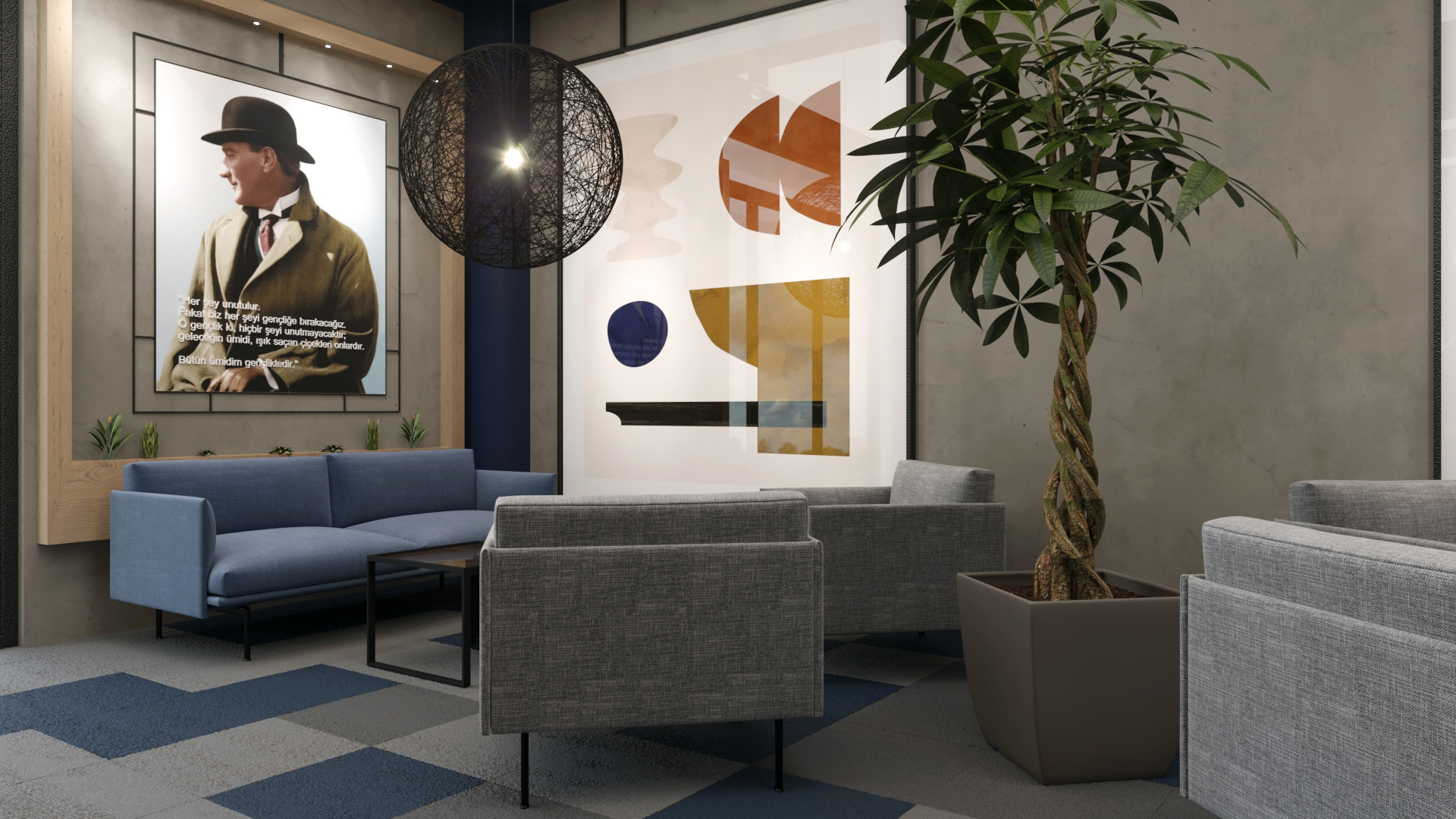 ESKİŞEHİR BİLNET 学校室内概念设计项目-40