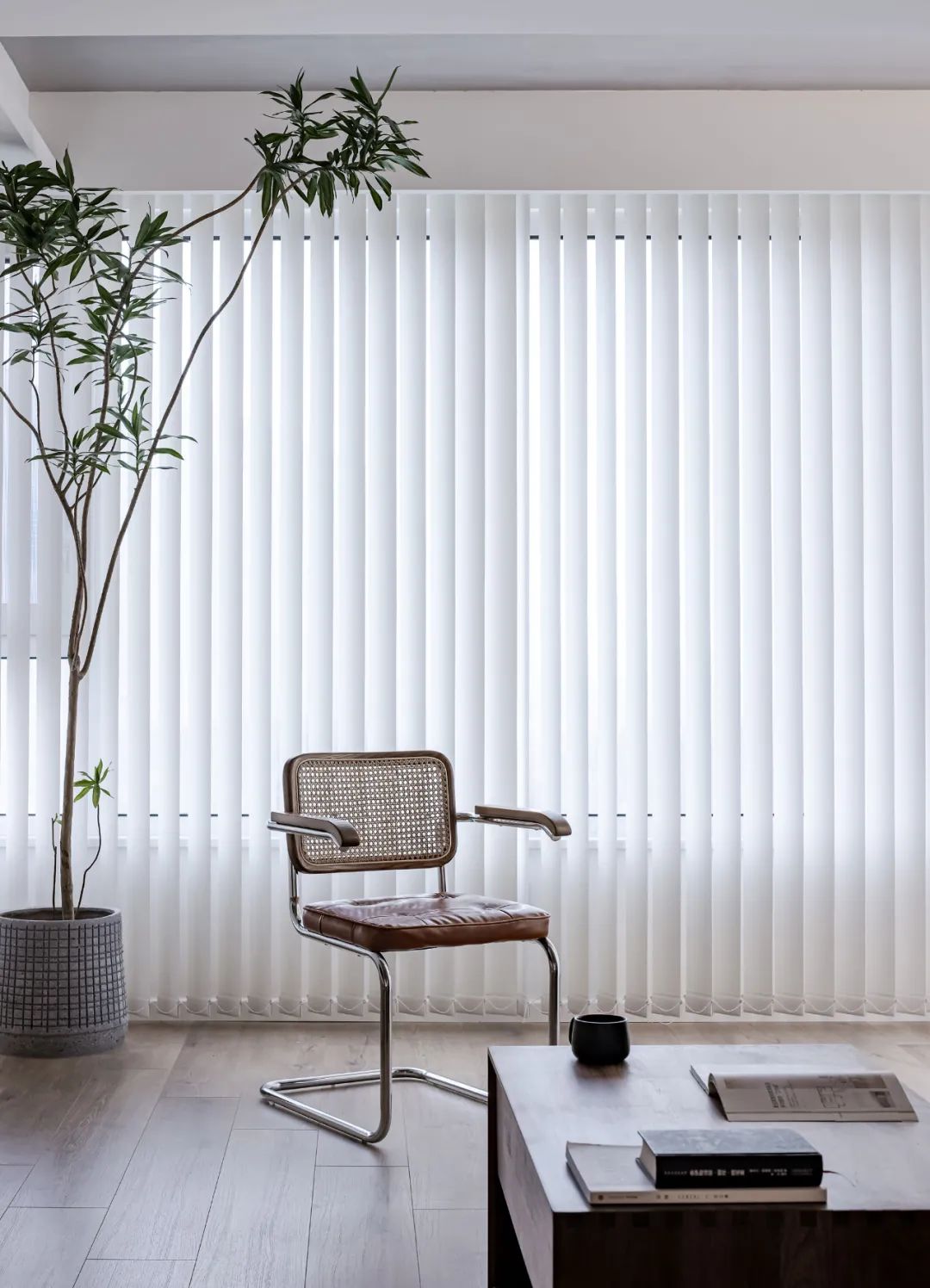 水泥漆+原木，感受极简的温度 | 吾索设计-1