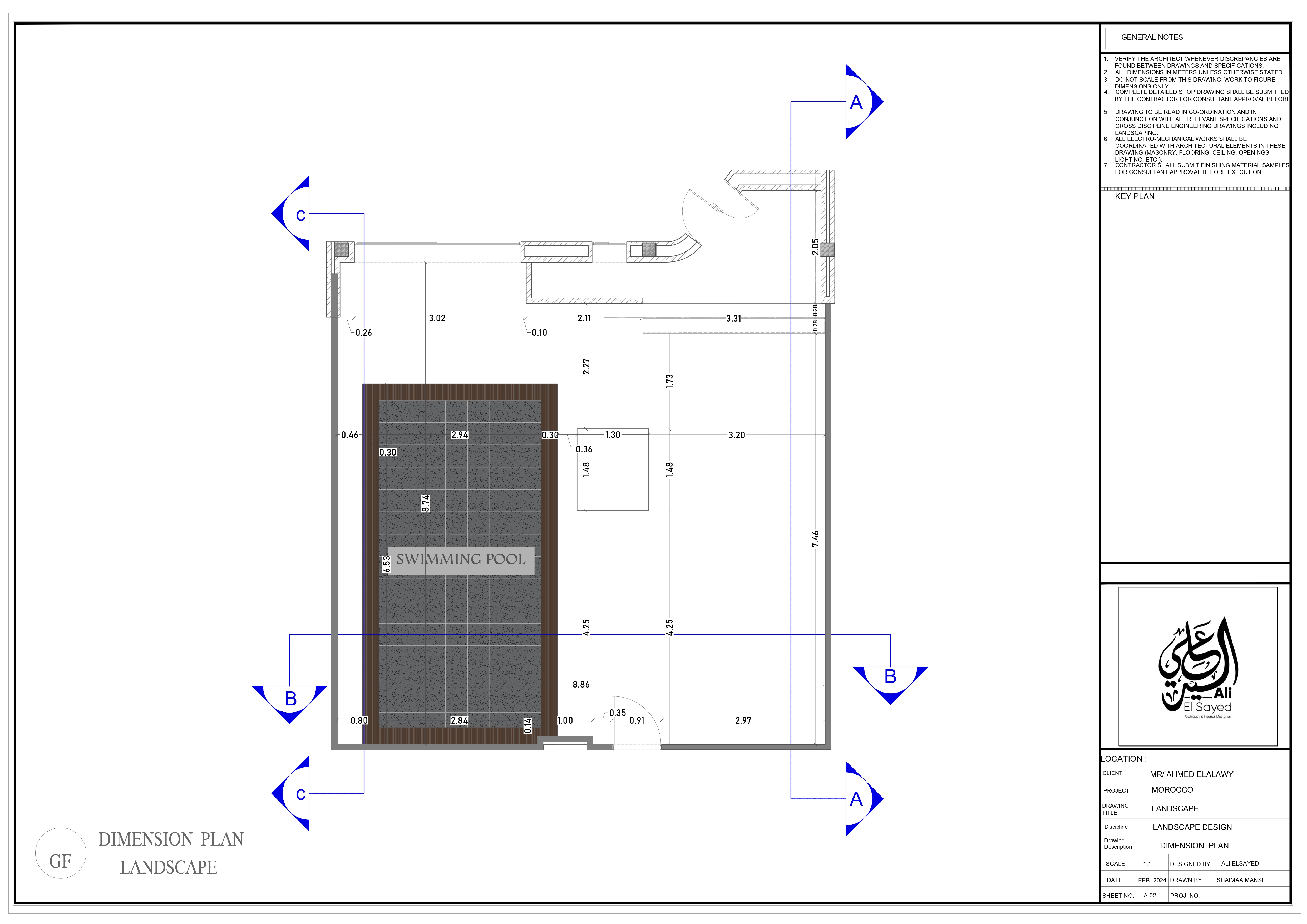villa landscape shop drawing-0