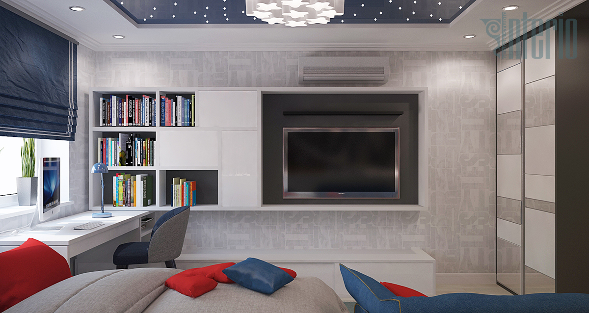 60平米现代风格家庭公寓设计项目丨俄罗斯莫斯科丨INTERIO设计工作室-19