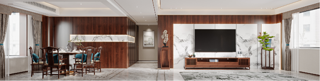 现代新中式风格设计丨周笙笙建筑装饰设计-26