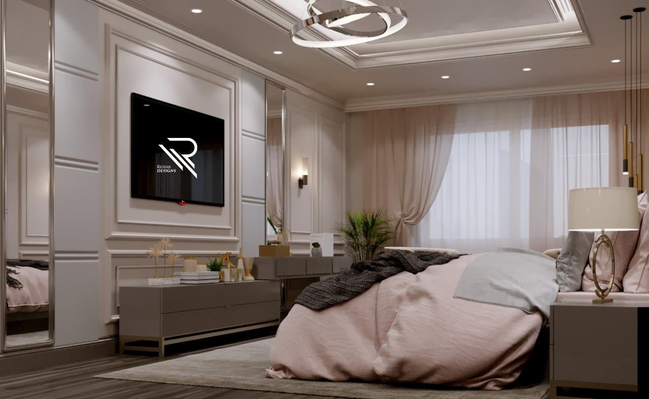 主卧室 梳妆和浴室丨沙特阿拉伯吉达丨vision design and construction-7