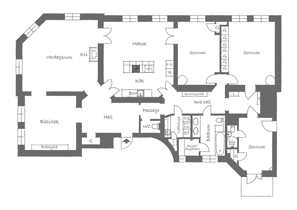 瑞典斯德哥尔摩优雅公寓-35
