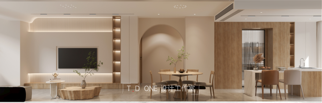 中南林樾的原木奶油风住宅丨T·D ONE 设计工作室-19