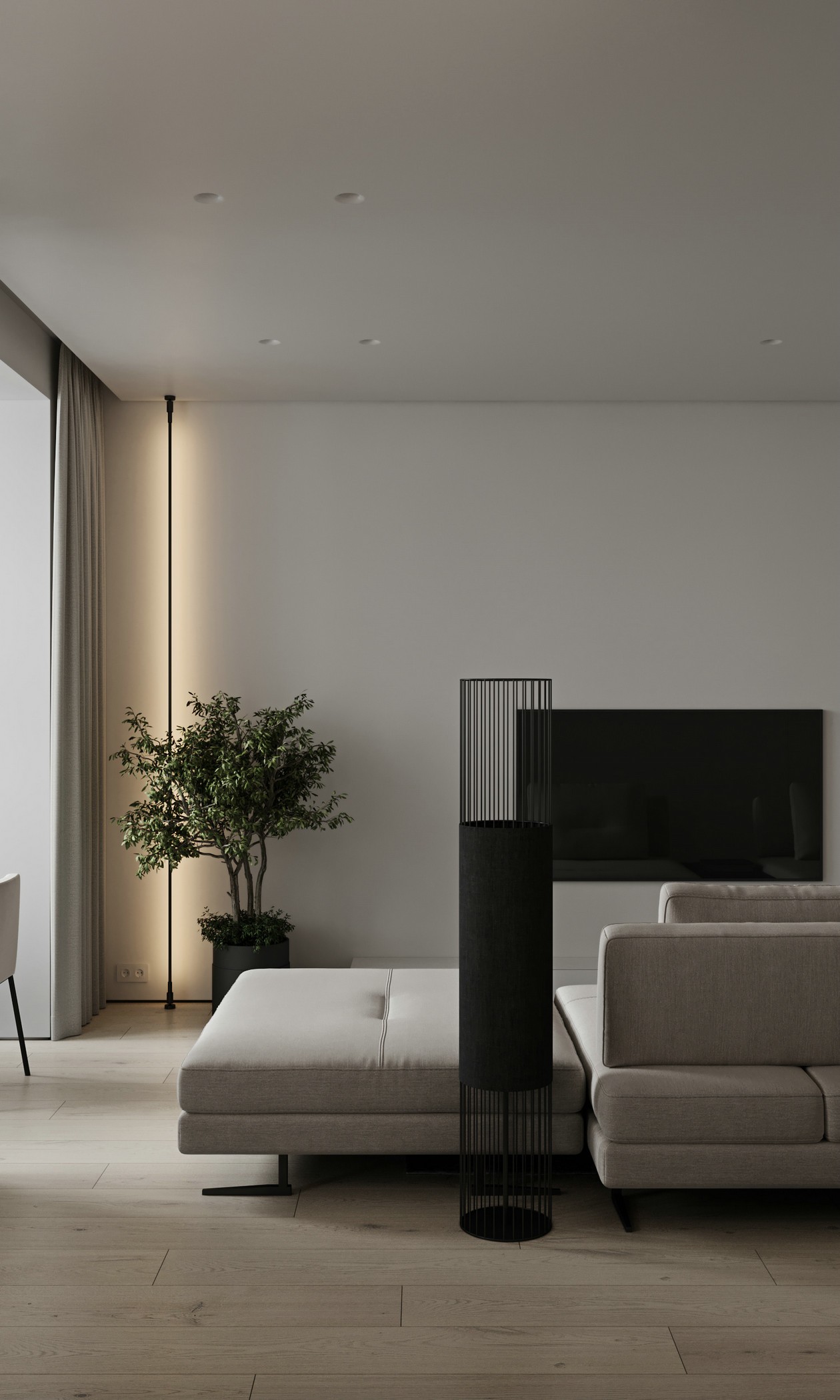 104㎡简约风住宅设计-5