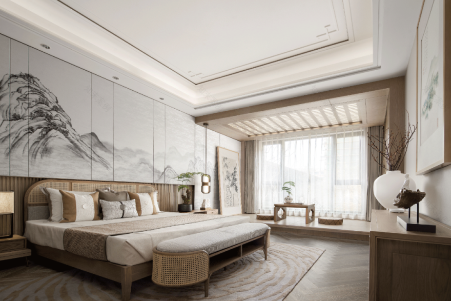 长沙建发松雅院下叠样板间丨中国长沙丨元禾大千(软装),深圳盘石设计有限公司(硬装)-18