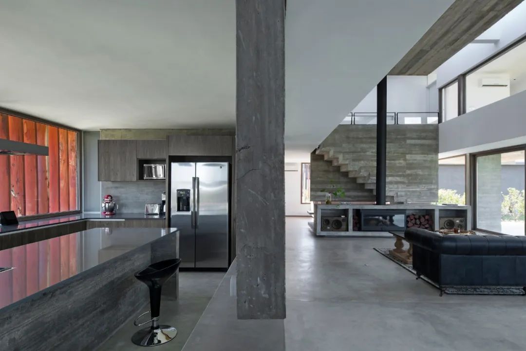 阿根廷自然纯粹清水混凝土住宅设计-64