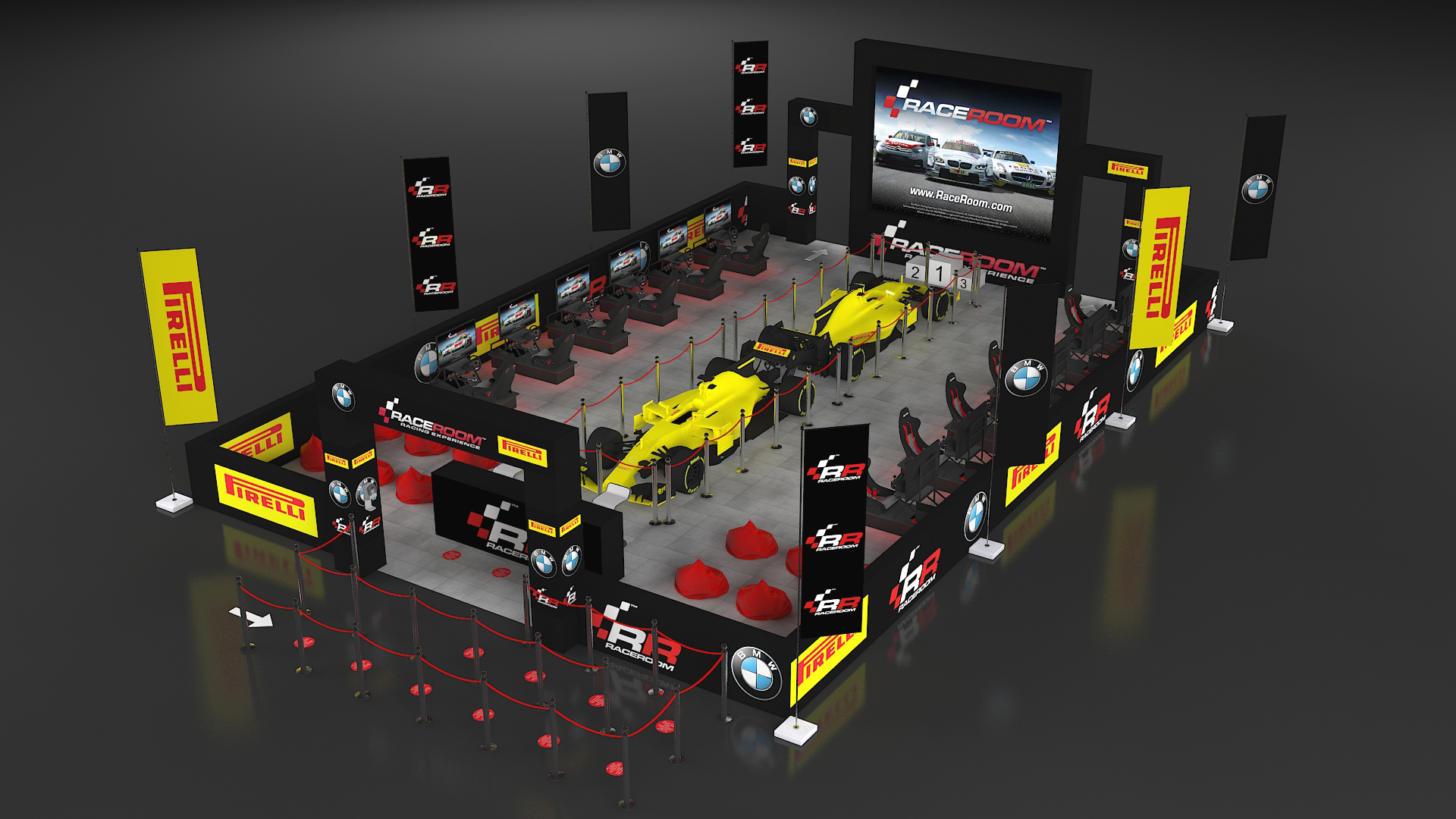 RACE ROOM F1 SIMULATION STAND-5