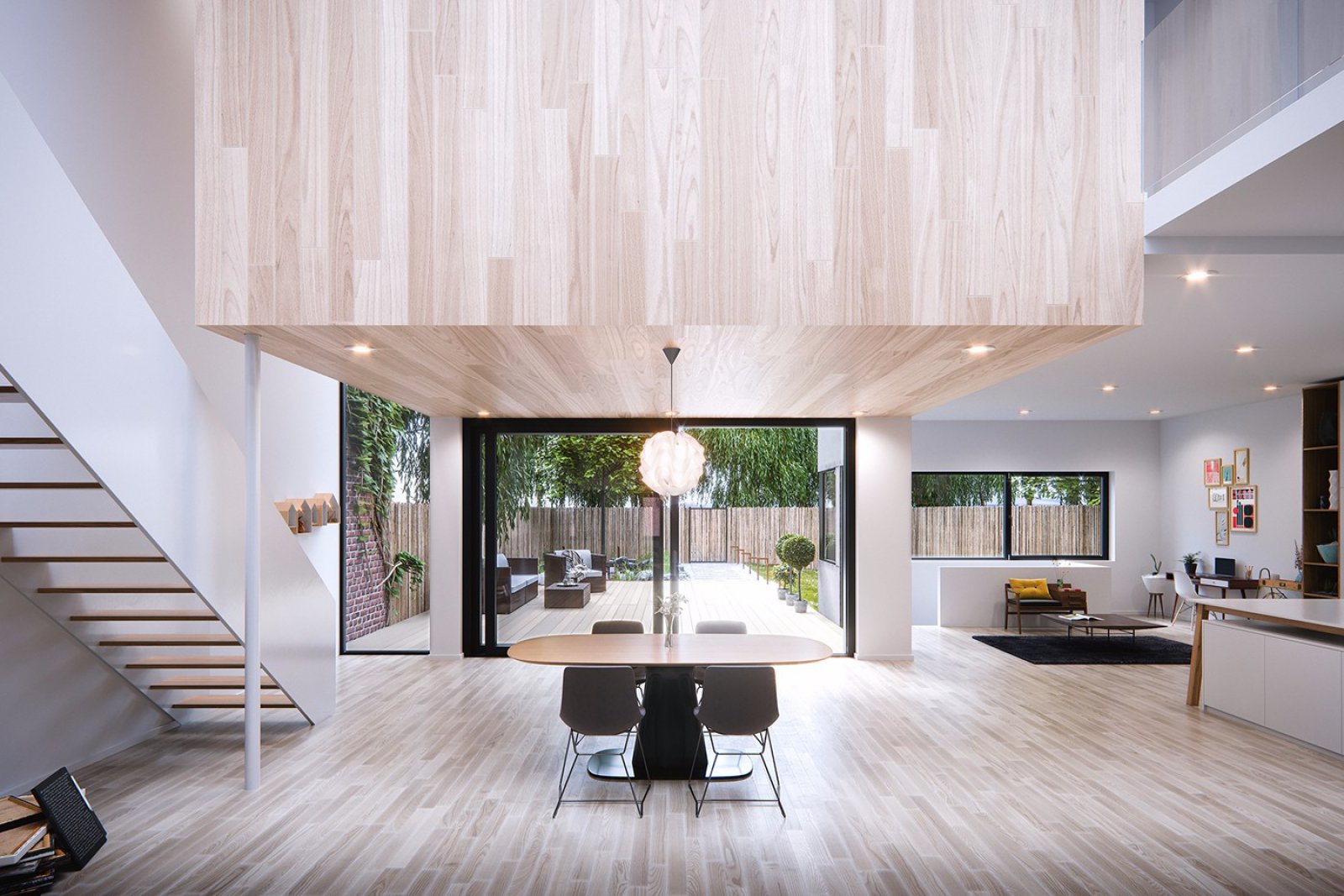 国外现代木质感公寓  Maison Mentana-7