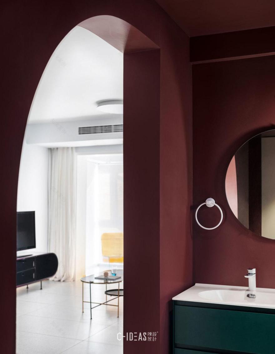 梦幻色彩的平层空间设计丨中国武汉丨武汉陈放设计-8